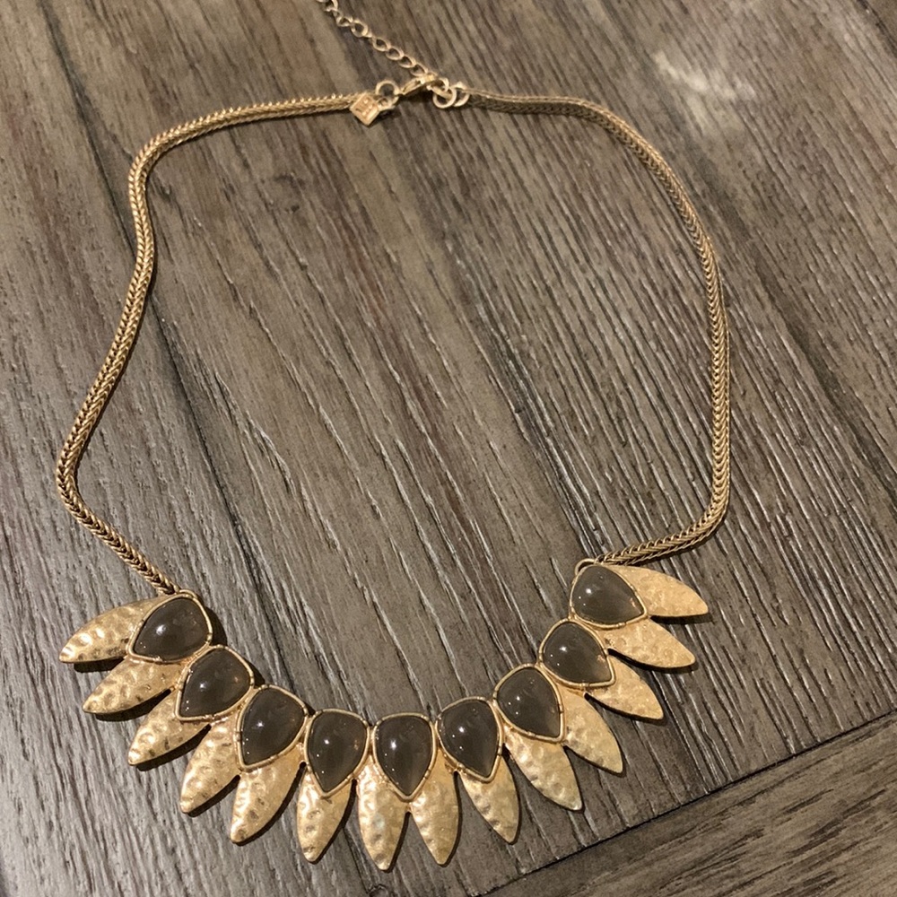 Banana Republic Necklace Gold & Gray